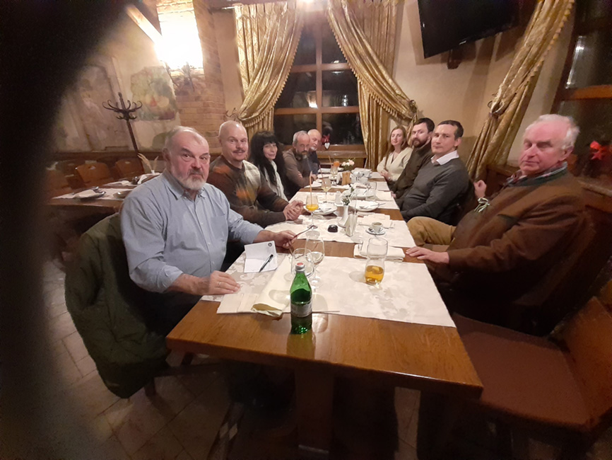 Abendessen mit Ukrainern.