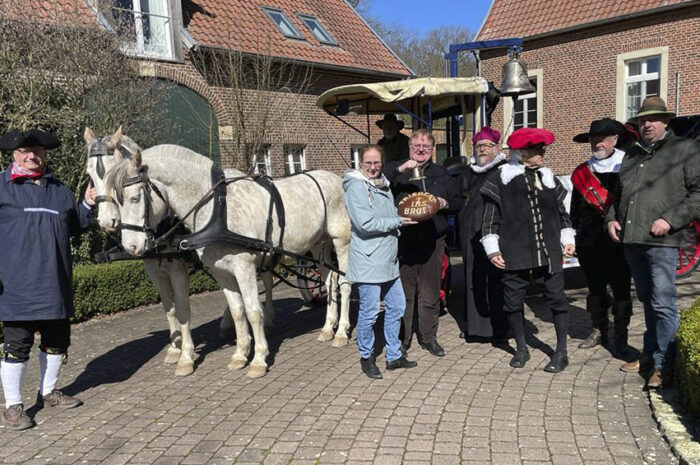 375 Jahre Westfälischer Frieden: Aktuell ist der Friedenstreck in Münster und Osnabrück unterwegs.